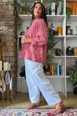 Nonni Gingam Napoleon Jacket Sangria